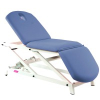 Kinefis Opportunity electric stretcher: three-body structure, height adjustment and adjustable backrest and footboard